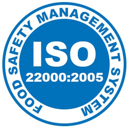 ISO 22000:2005 certified