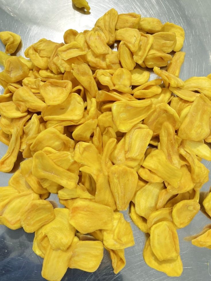 Dried jackfruit on a tray